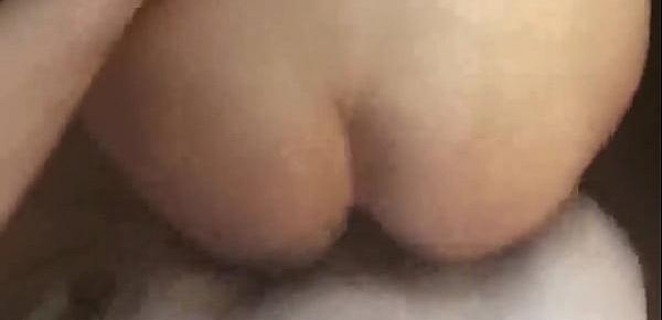  Cheated my boyfriend doing threesome with BBC and a big white cock